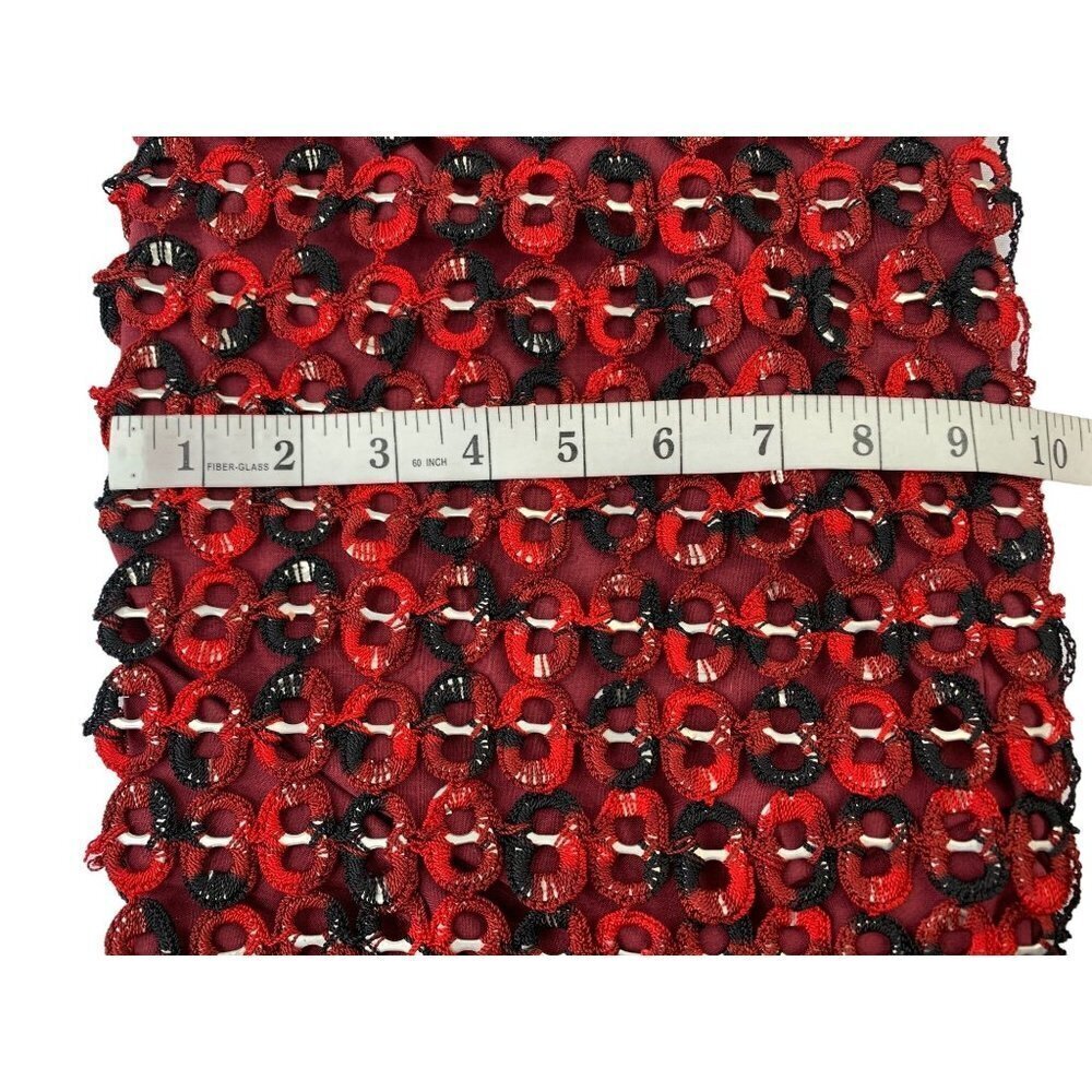 Women's Red Bottle Cap Knitted Cross Bag - Picture 8 of 8